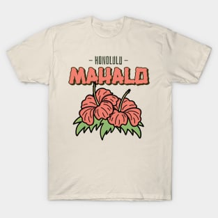 Honolulu Hawaii Hawaiian Mahalo T-Shirt